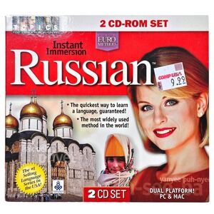 EuroTalk Instant Immersion Russian 2 CD Set PC Mac Language Learning Software